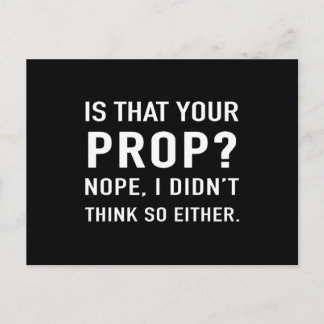 Cartão Postal "Esse é o seu adereço? Nope" Gestor de Palcos Engr