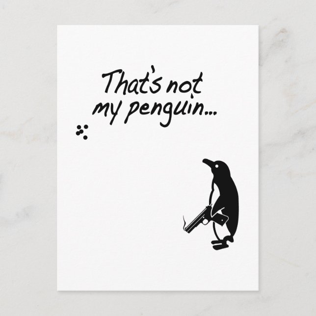 Cartão Postal Esse não é o meu pinguim Vertical (Frente)
