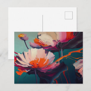 Cartão Postal Essência do Jardim III – Movimento Floral Luminoso