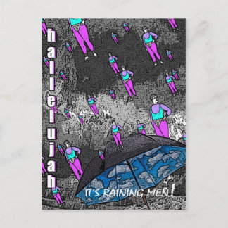 Cartão Postal Está chovendo homens!