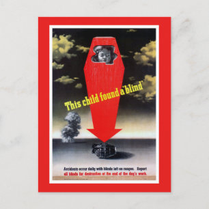 Cartão Postal Esta criança encontrou um cego