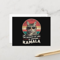 Esta Dona de Gatos sem Filhos está Votando Kamala