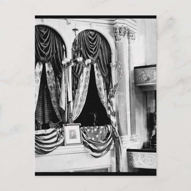 Cartão Postal Esta é a caixa privada no Teatro Ford, Lavando (Frente)