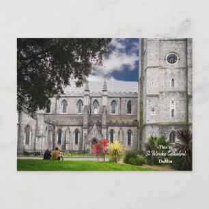 Cartão Postal Esta é a Catedral de São Patrício Dublin-Irlanda