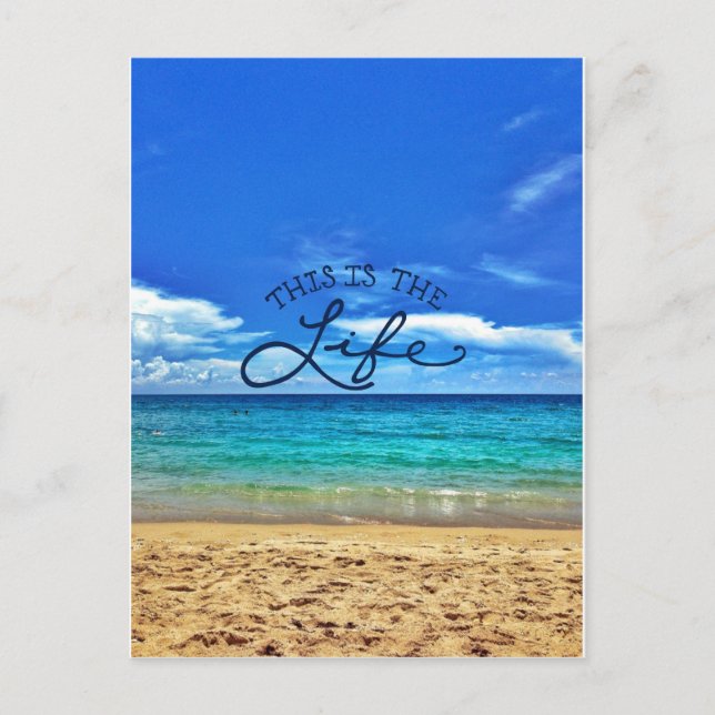Cartão Postal Esta é a vida (Frente)