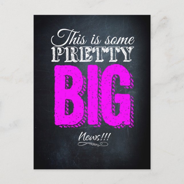 Cartão Postal Esta é uma notícia bem grande (Frente)