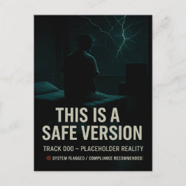 Cartão Postal Esta É uma Versão Segura - Faixa 000 Espaço Reserv