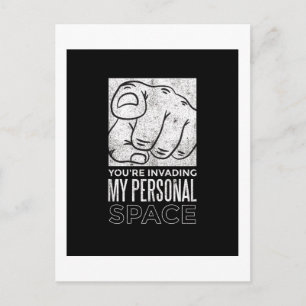 Cartão Postal Está Invadindo Meu Espaço Pessoal Palavras Adolesc