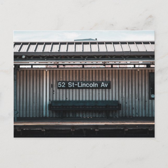 Cartão Postal Estação Avenida Lincoln (Nova Iorque, Nova Iorque) (Frente)