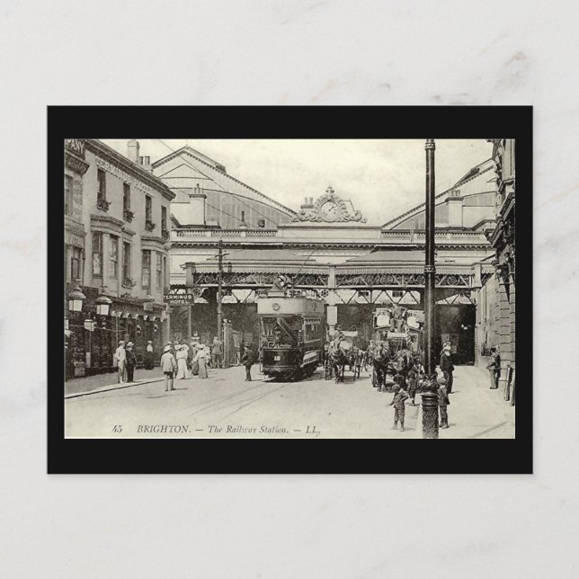 Cartão postal - Estação Brighton (Frente)