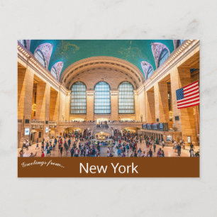Cartão Postal Estação Central de Nova York Cartão-postal
