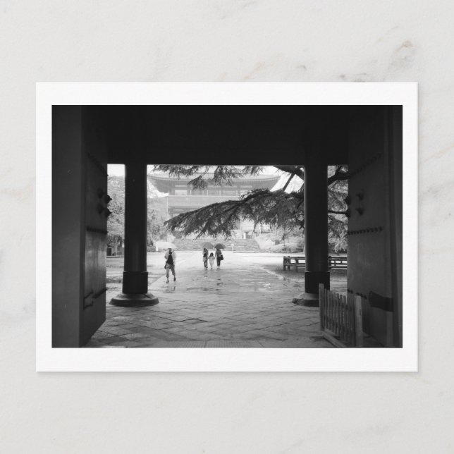 Cartão Postal Estação Chuvosa: Templo Zojoji, Tóquio (Frente)