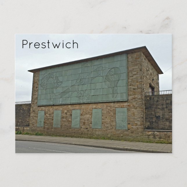 Cartão Postal Estação de Bombeamento do Parque Heaton (Frente)