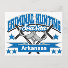 Cartão Postal Estação de Caça Criminal do Arkansas