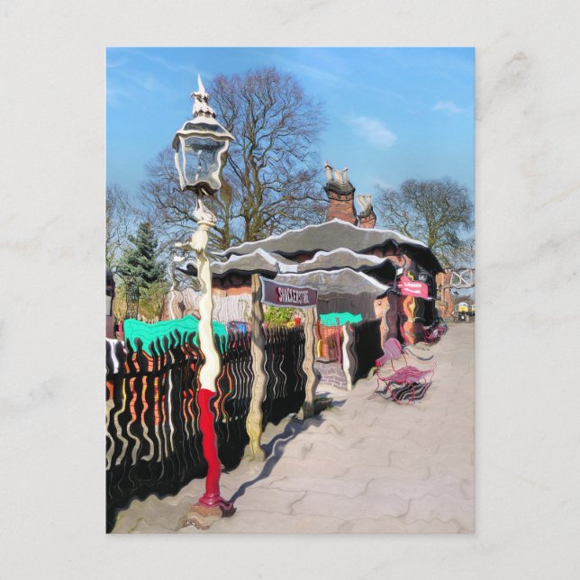 CARTÃO POSTAL ESTAÇÃO DE COMBOIO ANTIGO (Frente)