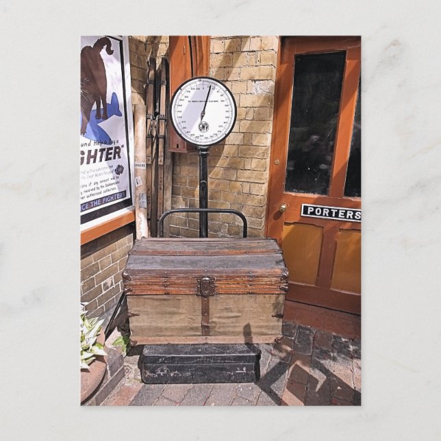 CARTÃO POSTAL ESTAÇÃO DE COMBOIO ANTIGO (Frente)