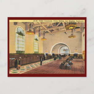 Cartão Postal Estação de Comboio Union, Los Angeles Vintage