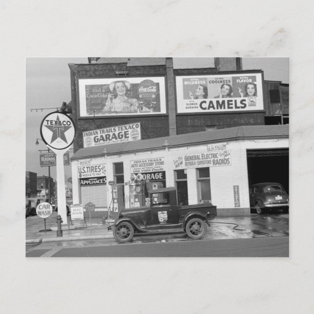 Cartão Postal Estação de Enchimento de Benton Harbor, 1940 (Frente)