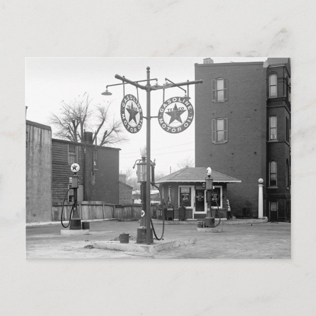 Cartão Postal Estação de Gás do Canto, 1925 (Frente)