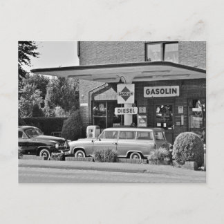 Cartão Postal Estação de gasolina antiga