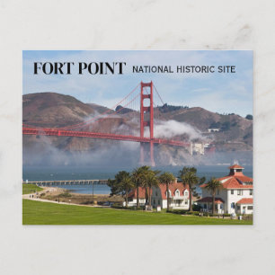 Cartão Postal Estação de Guarda costeira de Forte Point, Ponte O