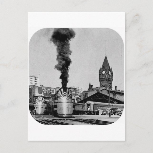 Cartão Postal Estação de Milwaukee Railroad Milwaukee (Frente)