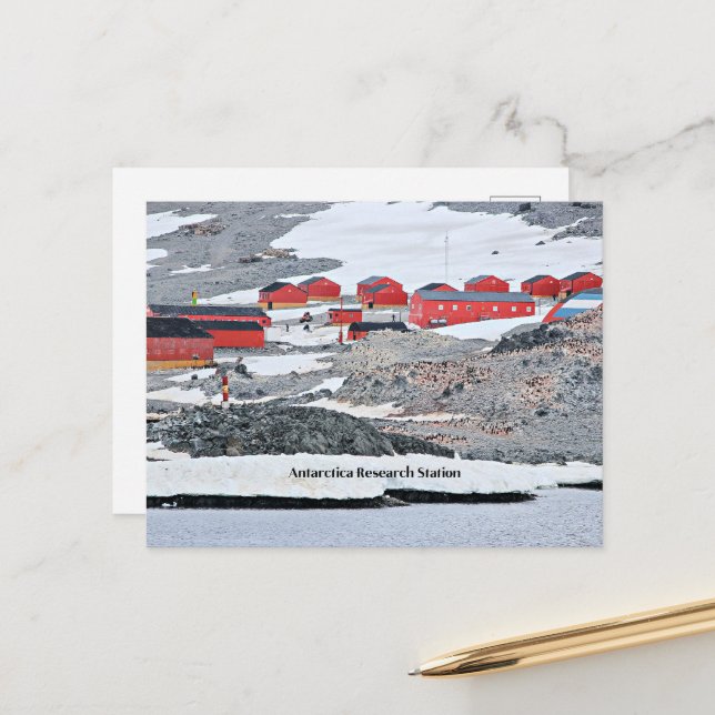 Cartão Postal Estação de Pesquisa da Antártica (Frente/Verso In Situ)