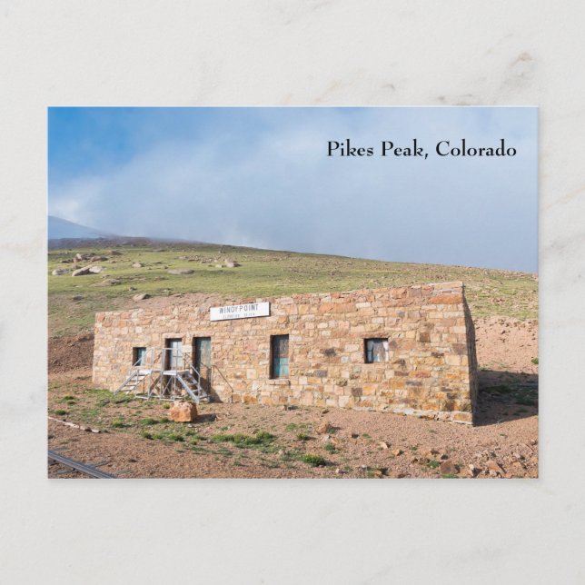 Cartão Postal Estação de Pikes Peak (Frente)