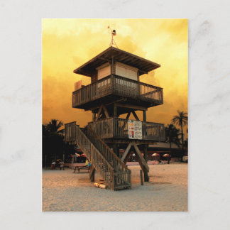 Cartão Postal Estação de Salvamento de Praia Pública de Manatee