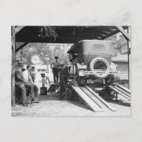 Estação de Serviço de Automóveis, 1924. Foto Antig