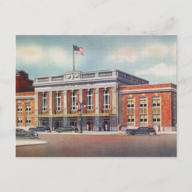 Cartão Postal Estação de Trem de Atlantic City PRSL, 1936 (Frente)