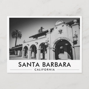 Cartão Postal Estação de Trem de Santa Barbara Arquitetura Espan