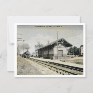 Cartão Postal Estação de Trem Oakland NJ 1910
