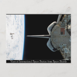 Cartão Postal Estação Espacial do Cartaz do Shuttle
