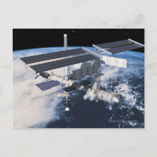 Cartão Postal Estação Espacial em órbita 9