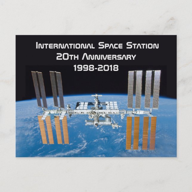 Cartão Postal Estação Espacial Internacional ISS 20º Aniversário (Frente)