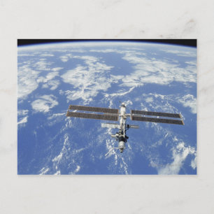 Cartão Postal Estação Espacial Internacional orbitando a Terra