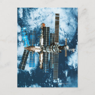 Cartão Postal Estação Espacial Orbitando Terra