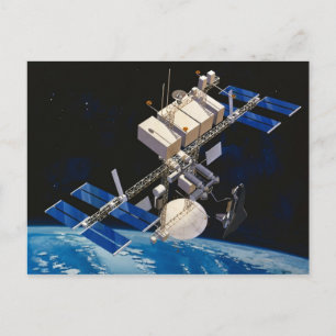 Cartão Postal Estação Espacial Orbitando Terra 10