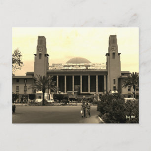 Cartão Postal Estação ferroviária central de Bagdá no Iraque ant