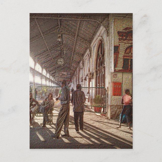 Cartão Postal Estação Ferroviária de Maputo (Frente)