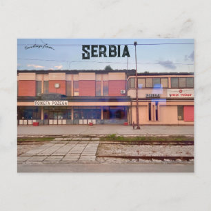Cartão Postal Estação Ferroviária de Požega no Distrito de Zlati