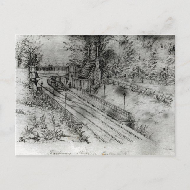 Cartão Postal Estação Ferroviária de Putney (Frente)