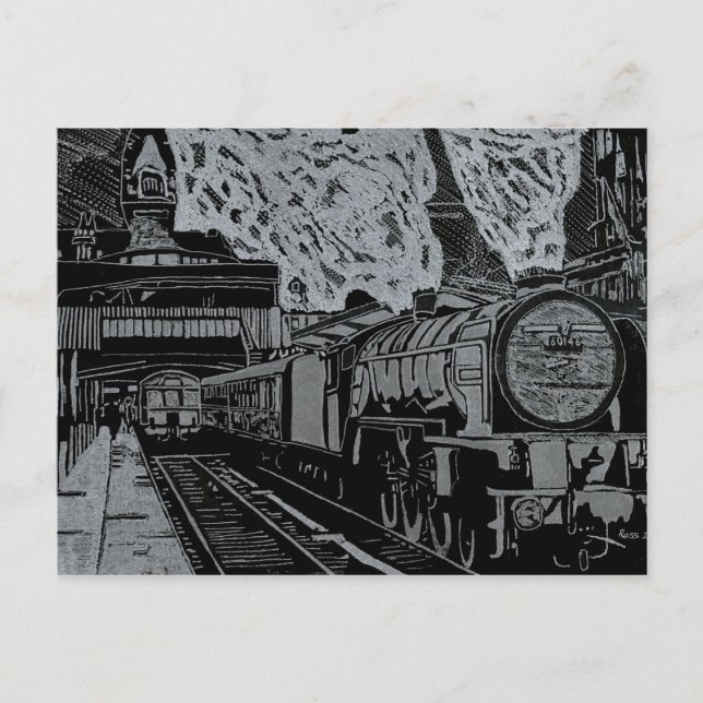 Cartão Postal Estação Ferroviária de Sunderland, 1960 (Frente)