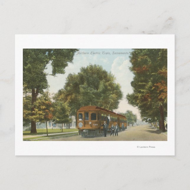 Cartão Postal Estação Ferroviária Elétrica de norte 2 (Frente)