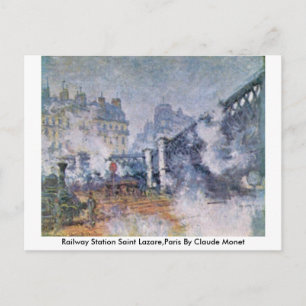 Cartão Postal Estação Ferroviária Santo Lazare, Paris Por Cla