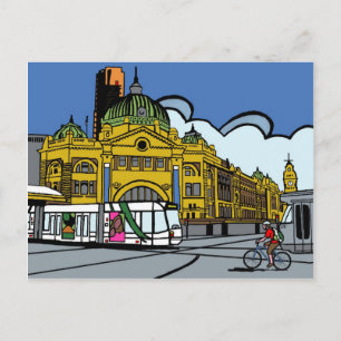 Cartão Postal Estação Flinders Street