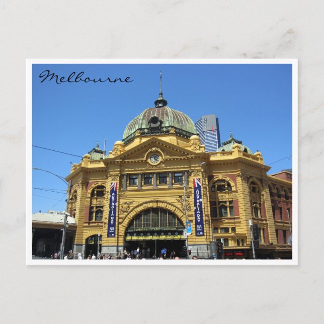 Cartão Postal estação grand flinders st (Frente)