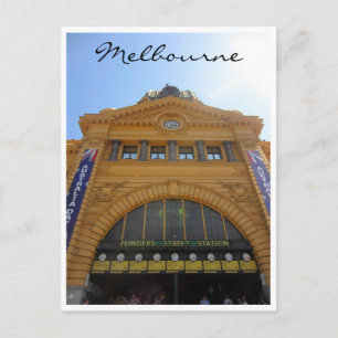 Cartão Postal estação grand flinders street
