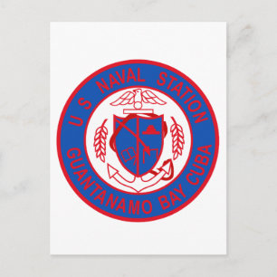 Cartão Postal ESTAÇÃO NAVAL DOS EUA BAÍA DE GUANTANAMO CUBA Patc